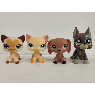 4pcs/lot LPS Figure Toy CAT DOG Littlest Pet Shop kid toy #3575#339#1439