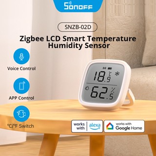 Sonoff SNZB-02D Zigbee เซนเซอร์วัดอุณหภูมิความชื้น หน้าจอ LCD พร้อมสะพาน Zigbee