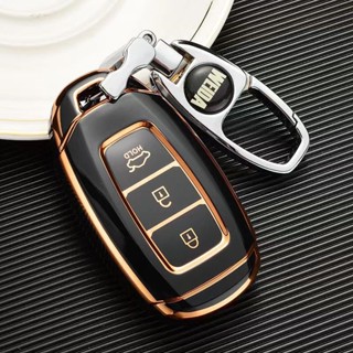 ปลอกกุญแจรถยนต์ สําหรับ Hyundai accent key cover 2021-2022-2023 Elantra 2023 accent KoNa Santafe Hyundai 2021