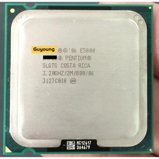 ซ็อกเก็ตโปรเซสเซอร์ CPU Dual-Core E5800 3.2Ghz 2M 800GHz 775