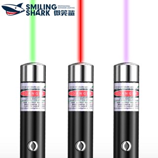 Smilingshark 1955 Green Laser pointer Red Purple Laser light เลเซอร์สีเขียวแบบพกพา ปากกาเลเซอร์สีแดง ตัวชี้เลเซอร์แบบชาร์จ USB แมวเล่นแสงเลเซอร์ สอนตัวชี้