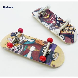 Shehave Wooden Fingerboard ฟิงเกอร์บอร์ด เมเปิ้ล 32 มม. ปลายนิ้ว ขนาดเล็ก สร้างสรรค์ สําหรับเล่นกีฬา สเก็ตบอร์ด