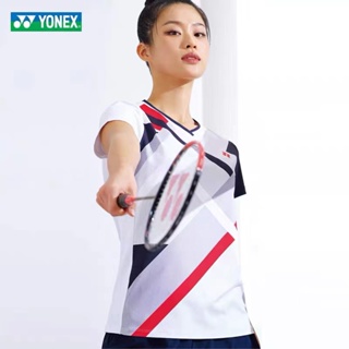 Yonex เสื้อกีฬาแบดมินตัน แขนสั้น แบบแห้งเร็ว เหมาะกับฤดูร้อน สําหรับเด็กผู้ชาย และผู้หญิง