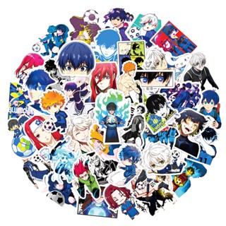 สติกเกอร์ ลายการ์ตูนอนิเมะ BLUE LOCK สําหรับติดตกแต่งโทรศัพท์มือถือ แล็ปท็อป กระเป๋าเดินทาง สเก็ตบอร์ด จํานวน 50 ชิ้น