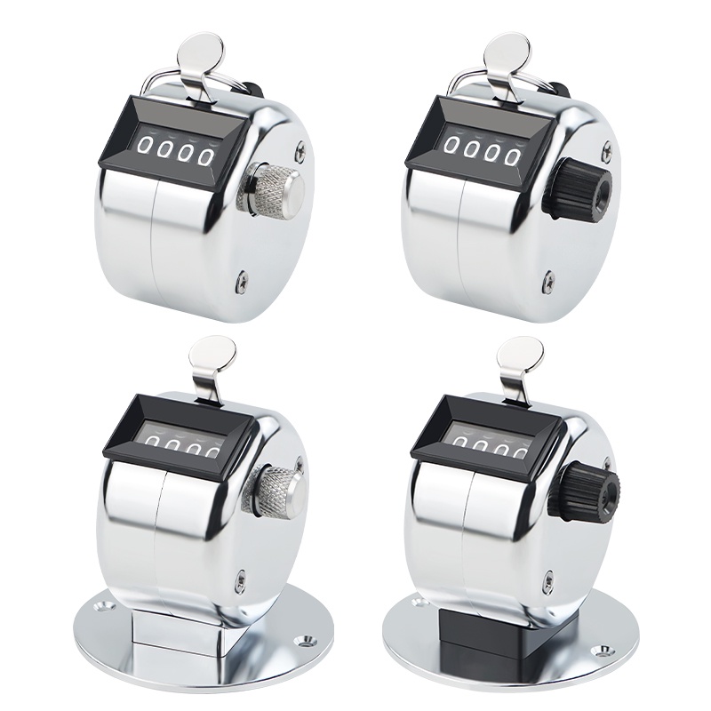 Air Counter Metal Manipulator Hand Press People Flow 4-Digit Counter โทรศัพท์มือถือช่องนับชิ้นส่วน