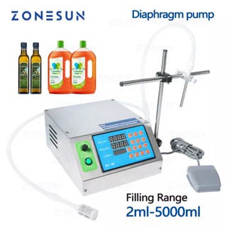 Zonesun ZS-YTDP1 เครื่องเติมของเหลว แบบหัวเดียว กึ่งอัตโนมัติ เครื่องบรรจุขวดไฟฟ้า สําหรับขวดน้ําผลไม้ เครื่องดื่ม น้ําหอม