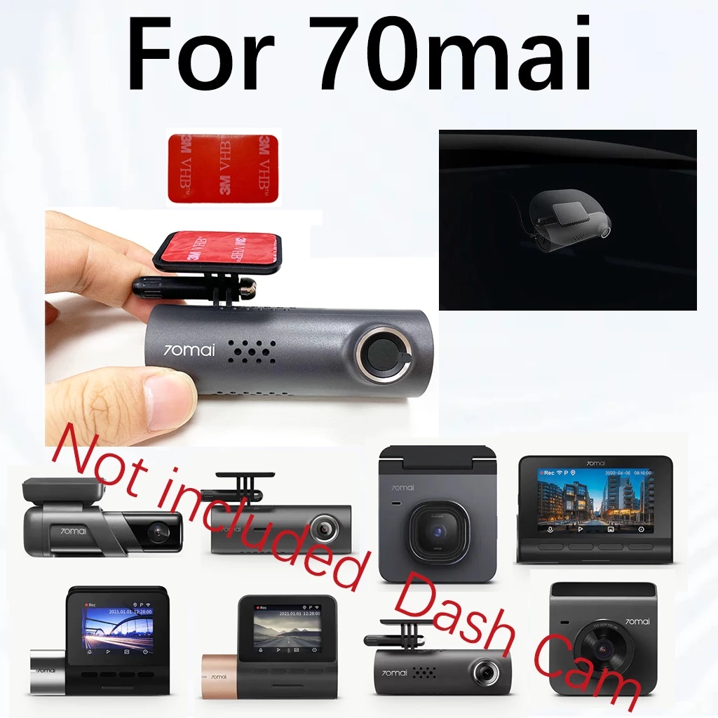(พร้อมส่ง) แพ็คเกจ 2 ชุด สําหรับ 70MAI YI A200 1S/M300 A800 A400 Pro/D02/Lite/D08 A500S RC06 M500 3M สติกเกอร์ไฟฟ้าสถิตทนความร้อน 3M ตัวยึดกาวสําหรับ Dashcam 70 mai thumbnail 3