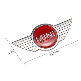 สติกเกอร์โลหะ รูปโลโก้สัญลักษณ์ ติดฝากระโปรงหน้า และหลังรถยนต์ สําหรับ MINI logo Cooper S Countryman Clubman JCW R50 R52 R56
