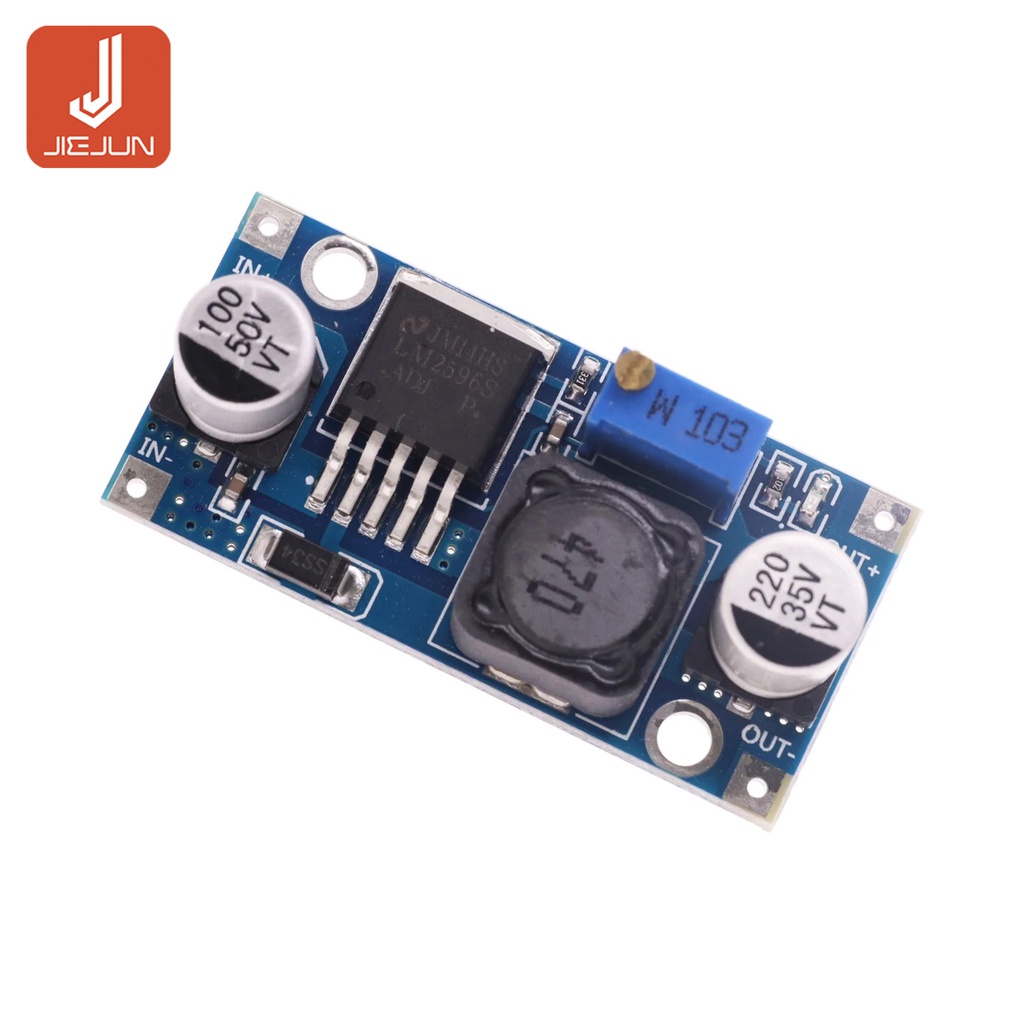 โมดูลพาวเวอร์ซัพพลาย Lm2596 LM2596S ADJ DC-DC 5V 12V 24V ปรับได้ 3A