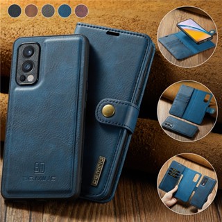 เคสโทรศัพท์มือถือหนัง ฝาพับแม่เหล็ก พร้อมช่องใส่บัตร สไตล์วินเทจ สําหรับ OnePlus 9 10 Pro 9RT 8T 8Pro One Plus Nord 2 N200 N20 Ace