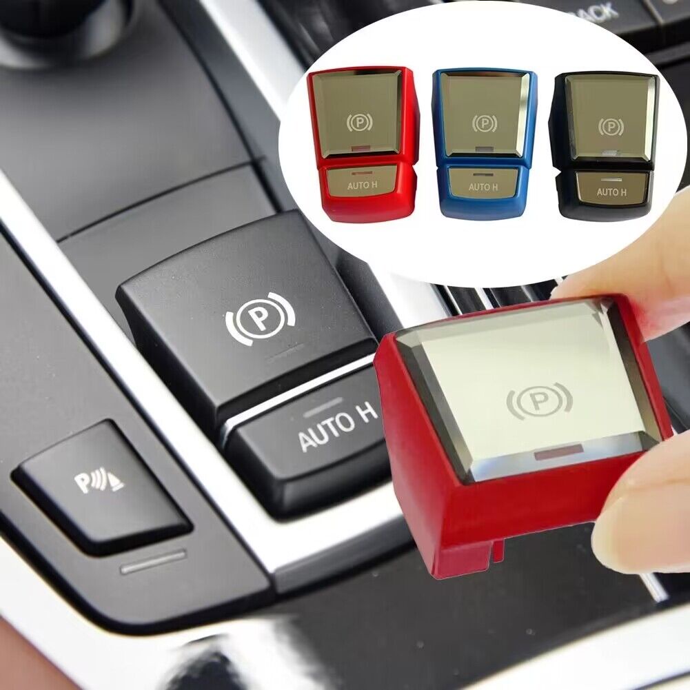 รถ Handbrake P AUTO H Parkปุ่มสวิทช์ฝาครอบ Fit สําหรับ BMW 5 6 7 Series X3 X4 F01 F02 F07 F10 F11 F1