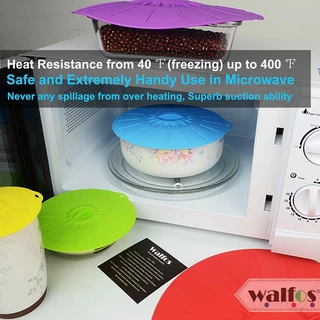 Walfos ฝาดูดซิลิโคน Easy Vacuum Seal Bowl ฝาครอบหม ้ อกระทะ