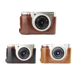 ใหม่ เคสหนัง PU แบบครึ่งตัว สําหรับกล้อง Fujifilm XF10 X-F10