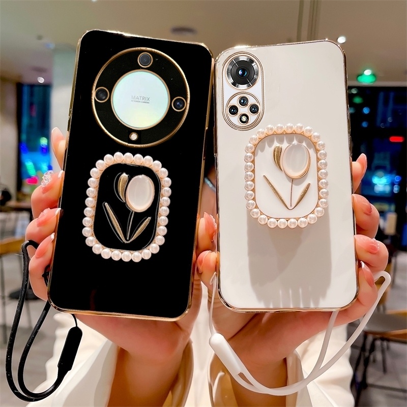 เคสโทรศัพท์แบบตั้งได้ทรงสี่เหลี่ยมสำหรับ Honor X9D X7D X6D X9C X8C X7C X6C X9B X8B X7B 5G X6B X9A X8