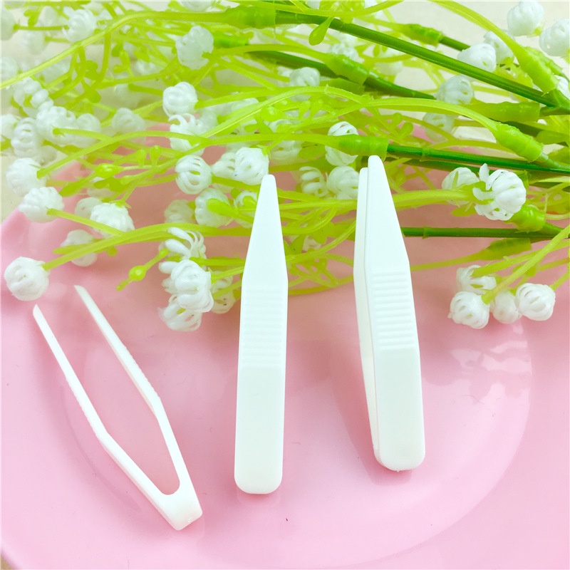 สติกเกอร์ตาสองชั้นเครื่องมือเสริมแหนบ ย ส้อมสติกเกอร์ตาสองชั้นส้อมเสริมพลาสติกสีขาว หน้าท้อง หน้ากากกันลื่นคลิป