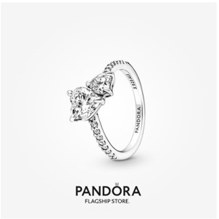 Pandora แหวนประกายหัวใจคู่