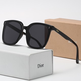 ใหม่ แว่นตากันแดดแฟชั่น กรอบแว่นขนาดใหญ่ ป้องกันแสงสะท้อน สไ…