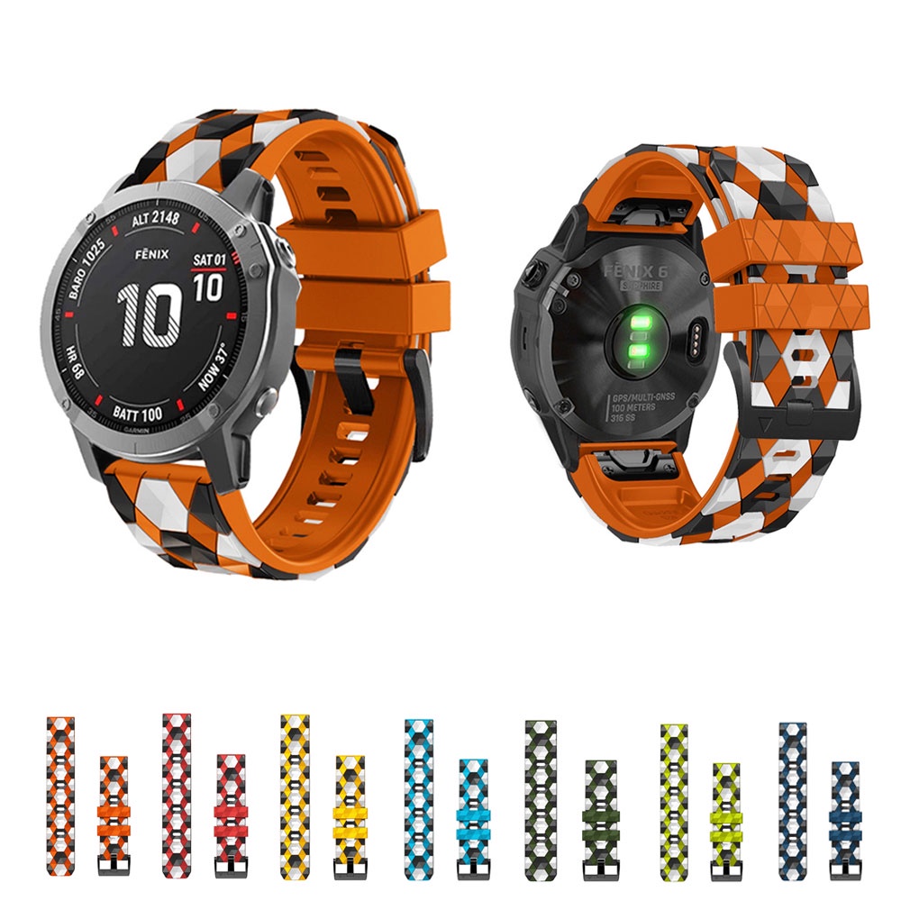 22 มม.26 มม.สายนาฬิกาสําหรับ Garmin Fenix 5 6 7 5X 6X 7X 3 HR Sapphire ซิลิโคน Smartwatch อุปกรณ์เสริมสายรัดข้อมือสร้อยข้อมือ