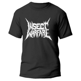 เสื้อยืดแขนสั้น พิมพ์ลายโลโก้ INSECT WARFARE