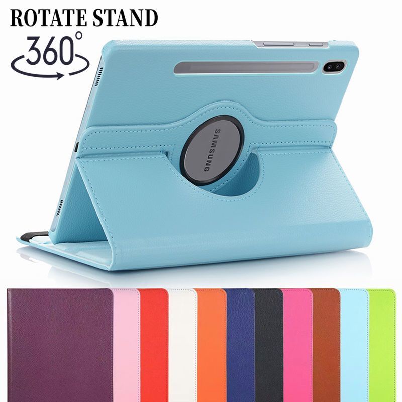 เคสวงเล็บหมุน360องศา สําหรับ Samsung Tab S7 FE SM-T730 T733 T735 T736 S7 + Plus T970 T975 S8+Plus X800 X806 12.4นิ้ว เคสแท็บเล็ต กรณีพลิกกันกระแทกหนังฝาครอบ ราคา ถูกที่สุด ดีลบีเคเค รูปภาพหลัก