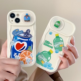 เคสโทรศัพท์มือถือ ซิลิโคน กันกระแทก ลายคลื่นโซดา สําหรับ Apple 14 plus 13 pro 12 promax 11