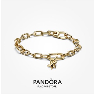 Pandora ME ชุดสร้อยข้อมือ ชุบทอง 14k จี้รูปดาว ขนาดเล็ก