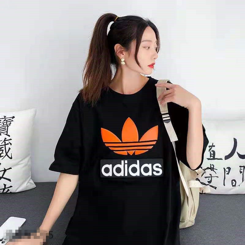 23 เสื้อยืดลําลอง แขนสั้น คอกลม พิมพ์ลายโลโก้ ADID * ระบายอากาศ สําหรับผู้ชาย และผู้หญิง