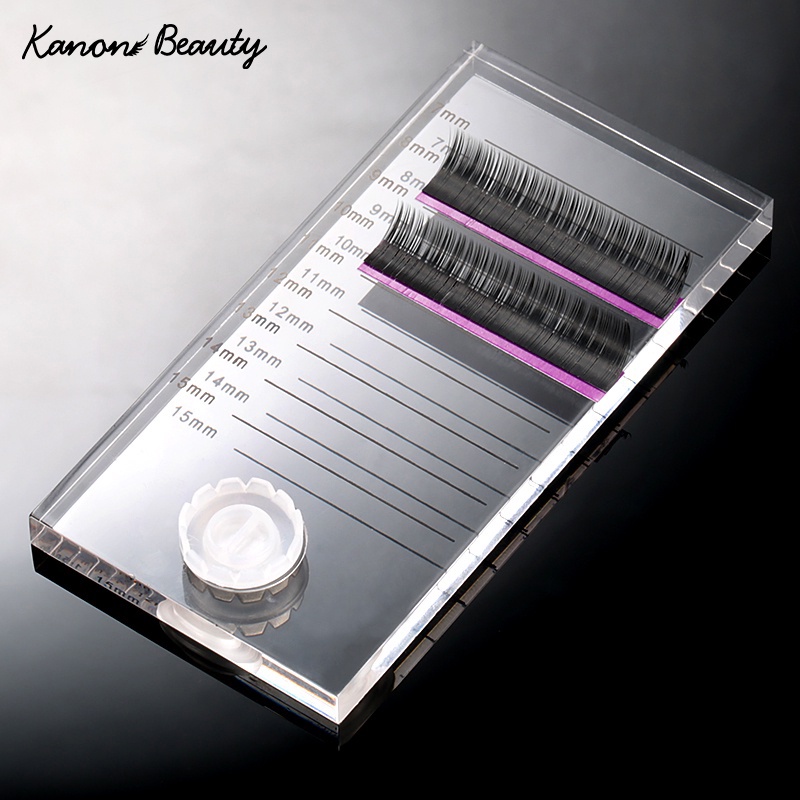 ใหม่ 2 in 1 อะคริลิคขนตาปลอมขาตั้ง Pad พาเลท Lashes ผู้ถือ Tick Mark ปลอม Lashes Extension Essential เครื่องมือ