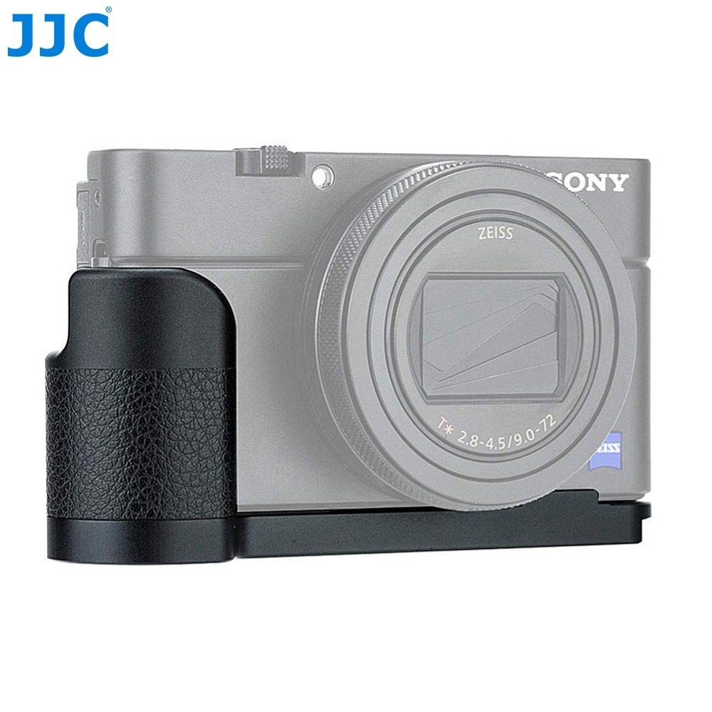 JJC HG-RX100VII มือจับกล้อง อลูมิเนียมไมโครไฟเบอร์ PU หนัง L สำหรับ Sony RX100VII RX100M7 DSC- RX100