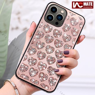 เคสโทรศัพท์มือถือ กันกระแทก ประดับเพชรเทียม กลิตเตอร์ สําหรับ iPhone 14 Pro Max 14 Plus 13 Pro Max 12 ProMax 11 X Max 8Plus 128