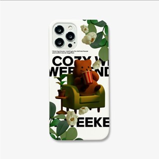 🇰🇷【 Artisquare Hard Case 】เคสโทรศัพท์มือถือแบบแข็ง ลาย Cozy Weekend Quokka สไตล์เกาหลี สําหรับ iPhone 13 14 12 Samsung Galaxy S23 22 21 Note20 Ultra