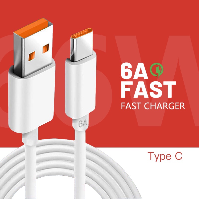 Xiaomi Type C 6A Max 66W Turbo Charge Cable 66W/33W 6A ชาร์จสําหรับ Redmi 10T Pro, หมายเหตุ 10 Pro ,