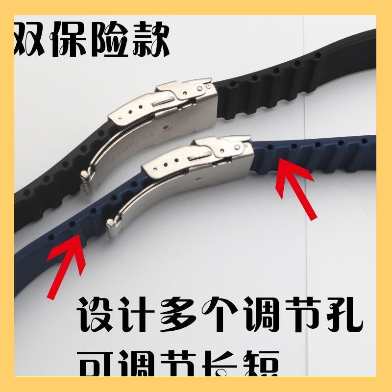 Victorinox สายนาฬิกาข้อมือ ยางซิลิโคนนิ่ม กันน้ํา กันเหงื่อ 20 มม. 0313