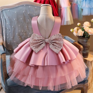 Nnjxd ชุดเดรสเจ้าหญิง สําหรับเด็กผู้หญิง 1 St Birthday Gown Baju Baby /*#baby ชุดเดรส