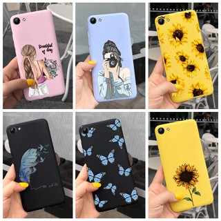 เคสซิลิโคนนิ่ม ลายดอกทานตะวัน สีแคนดี้ สําหรับ Vivo Y71 Y71i Y71A VivoY71 Y 71 71i 1724 1801 1801i