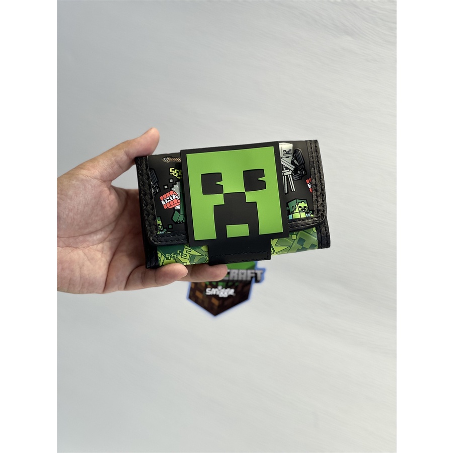Smiggle Minecraft Character wallet Children card pack กระเป๋าสตางค์สามพับ กระต่ายไดโนเสาร์ เด็กชายและเด็กหญิง กระเป๋ายูนิคอร์น กระเป๋าแมว