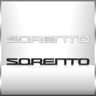 สติกเกอร์โลโก้ตัวอักษร SORENTO ABS โครเมี่ยม 3D สําหรับติดตกแต่งรถยนต์