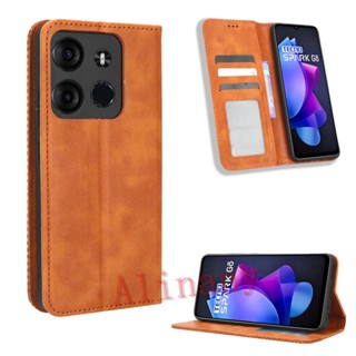 กรณี Tecno Spark Go 2023 ฝาครอบกรณี Flip Leather Phone Casing Tecno SparkGo 2023 Back Cover