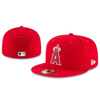 หมวกแก๊ป ปักลาย Los Angeles Angels of Anaheim MLB 59 สําหรับผู้ชาย และผู้หญิง