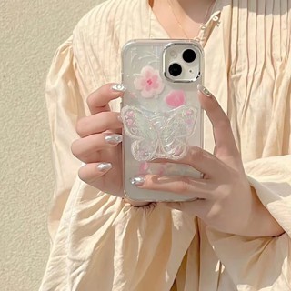 เคสโทรศัพท์มือถือ แบบใส ลายผีเสื้อ สําหรับ iPhone 11 12 12pro 12promax 13 13pro max 14 14pro 14promax