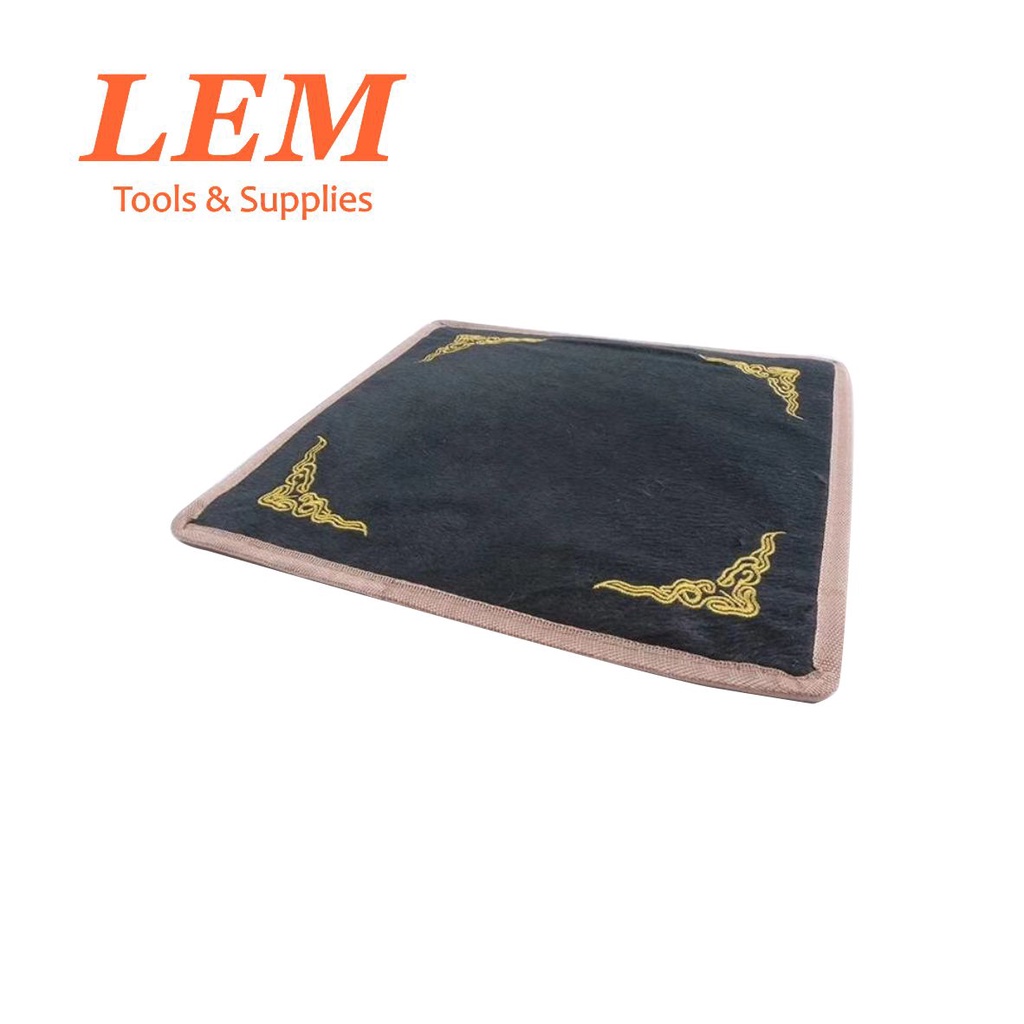 แผ่นรองจาน ผ้าสักหลาด กันลื่น สีดํา และสีขาว สําหรับวางเครื่องประดับ - รูปที่ 3