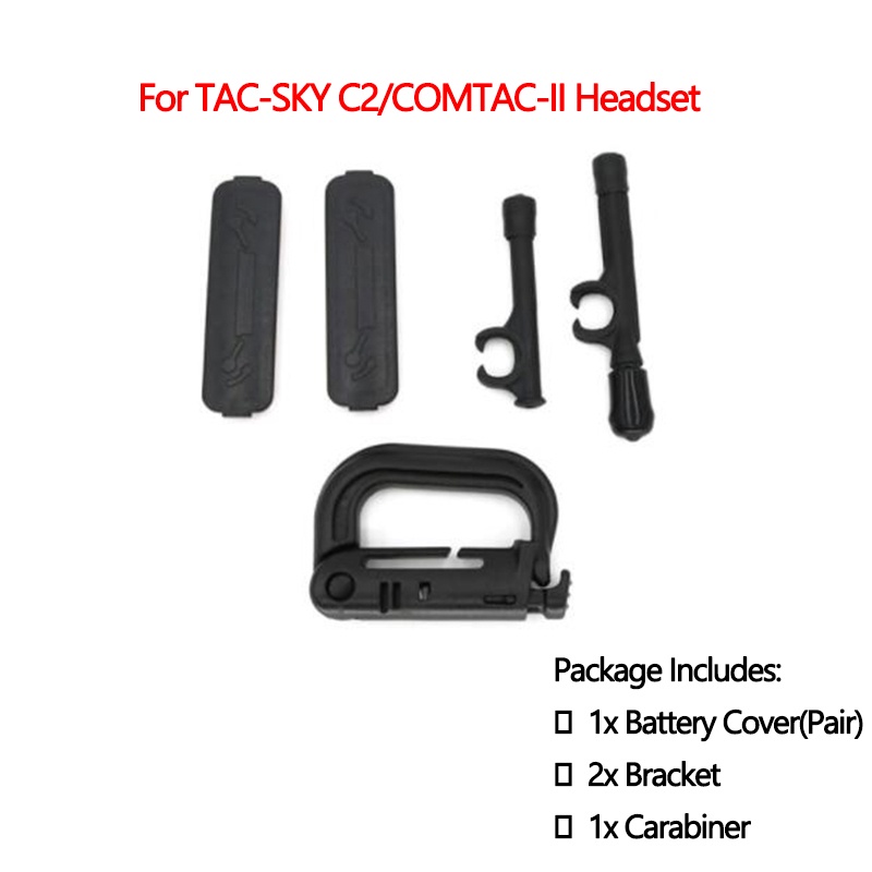 ชุดคาราบิเนอร์ครอบแบตเตอรี่ ลดเสียงรบกวน สําหรับหูฟัง TAC-SKY C2 COMTAC-II