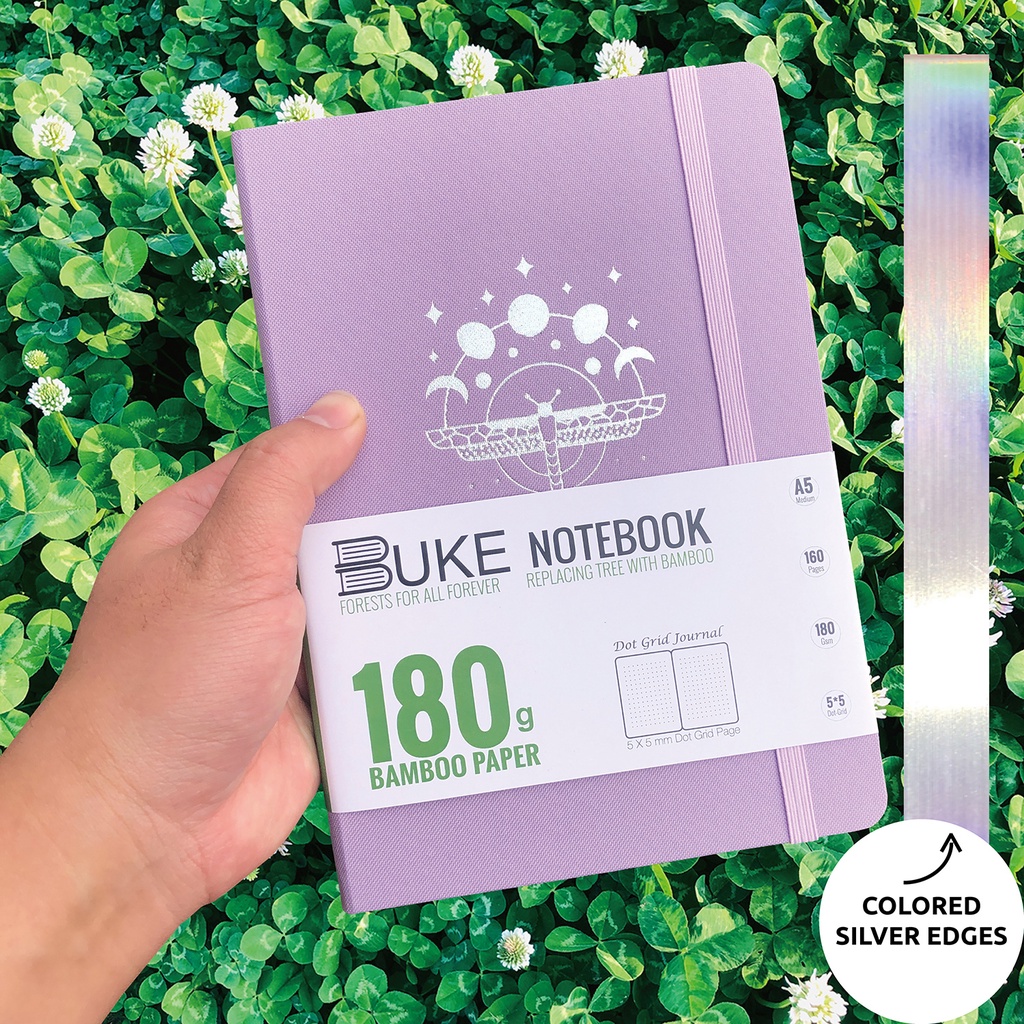 กระดาษไม้ไผ่ 180g สมุด Dot Grid Bullet Dotted Journal