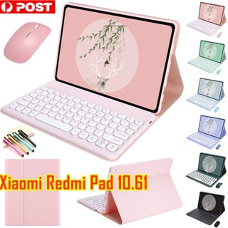 เคสคีย์บอร์ดบลูทูธไร้สาย พร้อมขาตั้งแม่เหล็ก สําหรับ Xiaomi Redmi Pad 10.61 นิ้ว