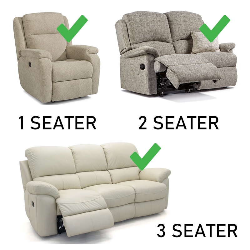 ผ้าคลุมเก้าอี้ยกขา lazyboy ากํามะหยี่ 1 2 3 ที่นั่ง - รูปที่ 6