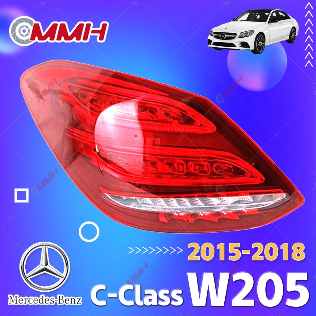 Mercedes Benz C ไฟท้าย W205 ไฟท้าย 2014-2018 เสื้อ​ไฟท้าย ไฟท้าย​แต่ง ไฟท้ายไฟเบรค​ ไฟเลี้ยว Taillam