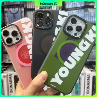 เคสไอโฟน Youngkit magnetic case for iphone 14 13 pro max เคสโทรศัพท์มือถือแบบใส ผิวด้าน กันกระแทก กันลายนิ้วมือ หลากสี สําหรับ iPhone 14 Plus PM P