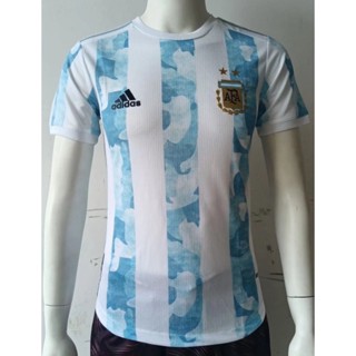 เสื้อกีฬาแขนสั้น ลายทีมชาติฟุตบอล Argentina Football Jersey 2020-21 ชุดเหย้า สําหรับผู้ใหญ่