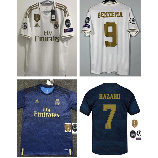 เสื้อกีฬาแขนสั้น ลายทีมชาติฟุตบอล Real Madrid 2019 2020 19/20 ชุดเหย้า Real Madrid RONALDO BALE SERG