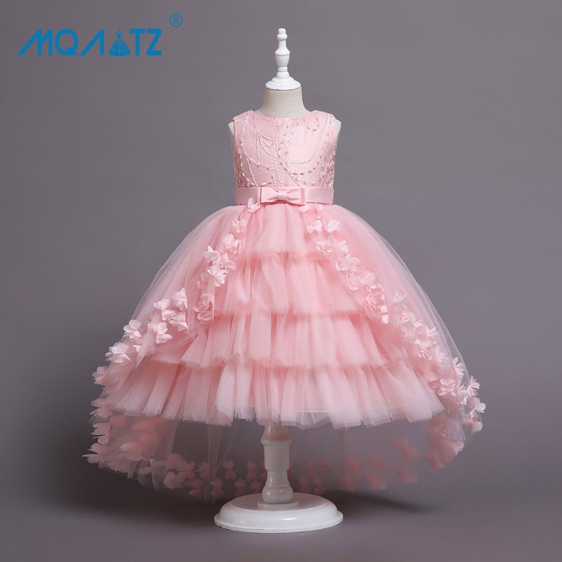 Mqatz ชุดเดรสเจ้าหญิง ลายลูกไม้ แฟชั่นฤดูร้อน สําหรับเพื่อนเจ้าสาว T5399